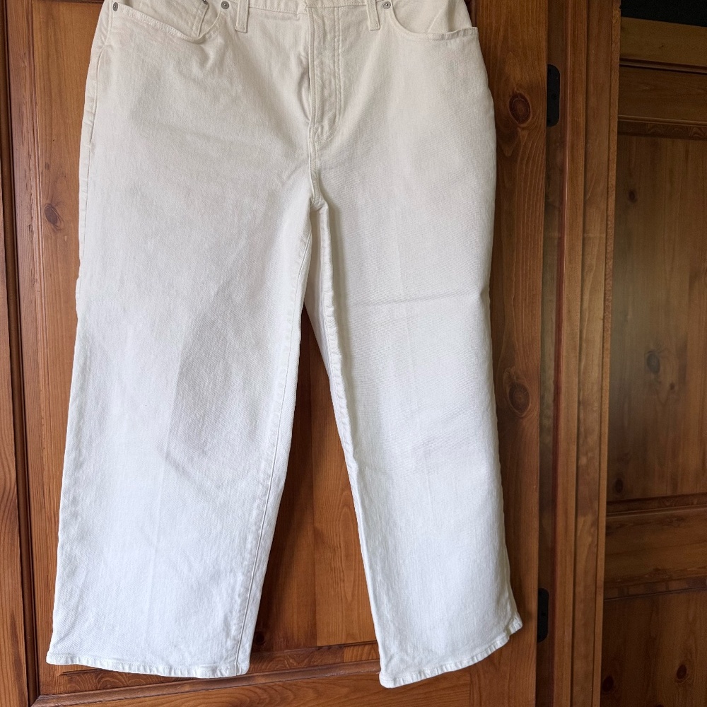 Maxwell White Wide Leg Jeans